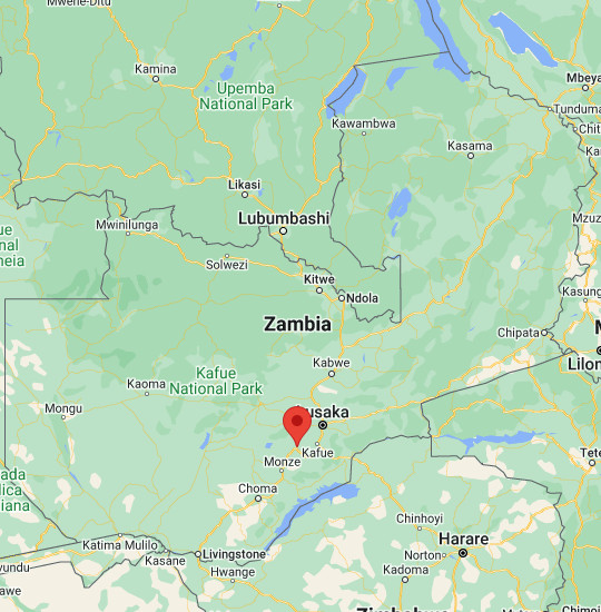 Zambia map